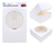 White Cardboard Cake Box With Window Face - 10"