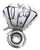 45 x 65cm I Do Diamond Ring - Silver