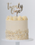 FS Cake Topper TWENTY ONE Gold 1pk