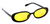 Party Glasses Rapper Black rim yellow lens