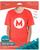 Children Red M Tshirt (10-12 years)