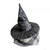 BLACK WITCHES HAT W/ SILVER SPARKLES W/ HEADER CARD