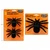 HWEEN SPIDER FLOCKED 2ASST PK1 17X11.43CM PK2 11.43X7CM 