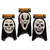 HWEEN MASK PVC SCARY W/SHROUD 3ASST DESIGNS 1PC