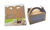 2PK Jumbo Treat Boxes (Brown Series) with window - 20CM x 12CM x 17.5CM