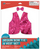 Adult Sequin Bow Tie & Vest Set (Hot Pink)