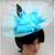 Fascinator with Feather (Blue)