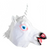 Unicorn White Latex Mask