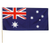 Australian Flag With Wooden Pole 90cm x 45cm Pole Size: 1cm x 76cm