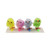 4PK PASTEL COLOUR CHICKS ON PEG 7CM