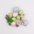 12PC MIXED PASTEL COLOURED EGGS IN NET BAG