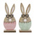 2A MDF BUNNY IN EGG PINK & MINT 7.5X17.2X4.5CM