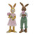 POLYRESIN BOY & GIRL BUNNY 15.5CM