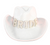 Metallic Bride Cowboy Hat (White)