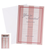 *6 PINK STRIPED INVITES W/ENVELOPES-17X11.5CM