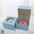 *4PK BLUE SINGLE DONUT BOX-10X10X6.5CM