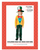 Children Crazy Hat Man Costume 6-9 