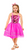 Children Metallic Princess Dress (Hot Pink)