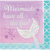 Mermaid Shine Iridescent Lunch Napkins Mermaids have all the fun