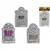 Hween Foam Tombstone 28x17cm 3 Asst.Styles 1PC