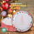 Paper Plates Round Enviro Disposable 30pk Small - 17cm Dia Christmas Design