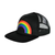 *RAINBOW ON BLACK CAP