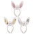 3A GLITTER BUNNY EAR HEADBAND PINK, SILVER, GOLD