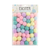 50PK PASTEL POMPOMS 2CM 6 COLOURS ASSORTED