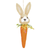 HANGING BUNNY IN CARROT 33CM