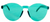 Party Glasses Perspex Wayfarer Teal