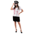 WOMAN ZOMBIE POLICEWOMAN COSTUME-INCLDUING HAT, SHIRT W/TIE, SKIRT, 2A SIZES MED & LRG WOMAN ZOMBIE POLICEWOMAN COSTUME-INCLDUING HAT, SHIRT W/TIE, SKIRT, 2A SIZES MED & LRG