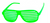 JS Shutter Party Glasses Green