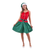 WOMEN'S SANTA HELPER ELF COSTUME-2A SIZES M & L INCLUDES HAT, TOP, BELT, SKIRT