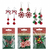 Xmas Earrings 3Asst 7cm Bells/Candy