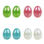 8PK 6CM FILLABLE EGGS METALLIC
