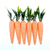 Polystyrene Carrots With Glitter 6pc Large 2cm x 9cm Orange & Multicolour Sets