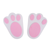 4PC EVA BUNNY FOOT PRINT 10.5X15CM