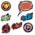 Marvel Powers Unite Vinyl Decs 14pk