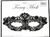 Lace Art Mask (black)