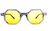 Diamante Octagon Glasses (yellow lens) was 92153