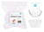 12PK Clear Square Plastic Series Desert Cups - 7.5CM x 7.5CM X 4CM