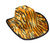 Cowboy Hat with Pattern (Tiger)