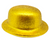 Glitter Bowler Hat (Gold)