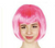 Lady Bob Wig with Fringe Hot Pink