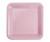 FS Square Banquet Plate 10" Classic Pink 20pk