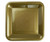 FS Square Banquet Plate 10" Met Gold 20pk