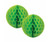 FS Honeycomb Ball Lime Green 15cm 2pk
