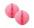 FS Honeycomb Ball Classic Pink 15cm 2pk