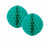 FS Honeycomb Ball Classic Turq15cm 2pk
