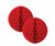 FS Honeycomb Ball Apple Red 15cm 2pk